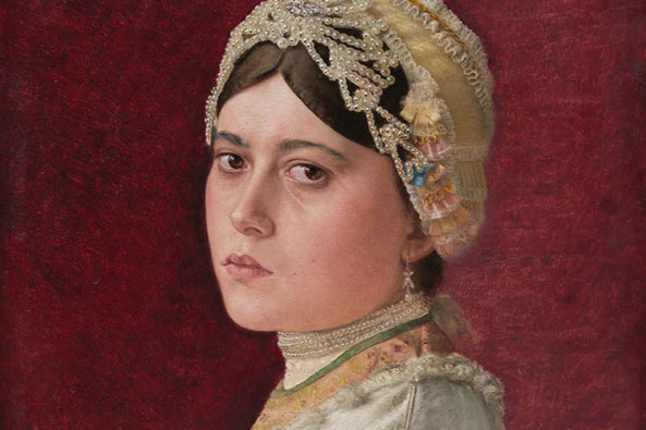 Isidor Kaufmann, Hannah (detail), late 19th or early 20th century. Oil on panel. Charles and Lynn Schusterman Collection, 2014.513