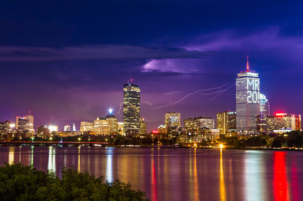 Boston Skyline, September 7, 2014, Malcolm Rogers Day in the City of Boston. Photo: Ryan McKee Photography